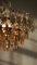 Large Mid Century Brass And Crystal Glass Ceiling Lamp From Palwa photo vintage