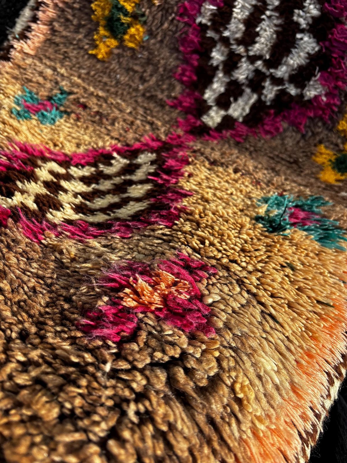 Berber Azilal Loper 70x180 Cm – Handgeweven Marokkaanse Wollen En Katoenen Loper – Vintage Tribale Gangloper – Uniek Exemplaar photo buy
