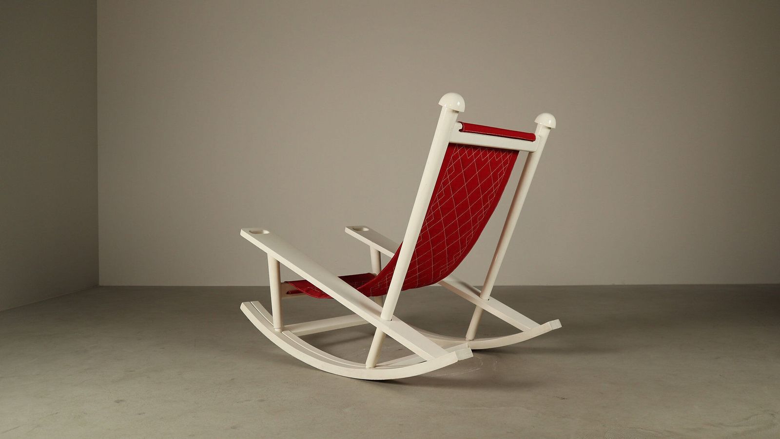photo furniture Gilles Sermadiras For Maison Et Jardin, “Deauville” Rocking Chair, France, 1950