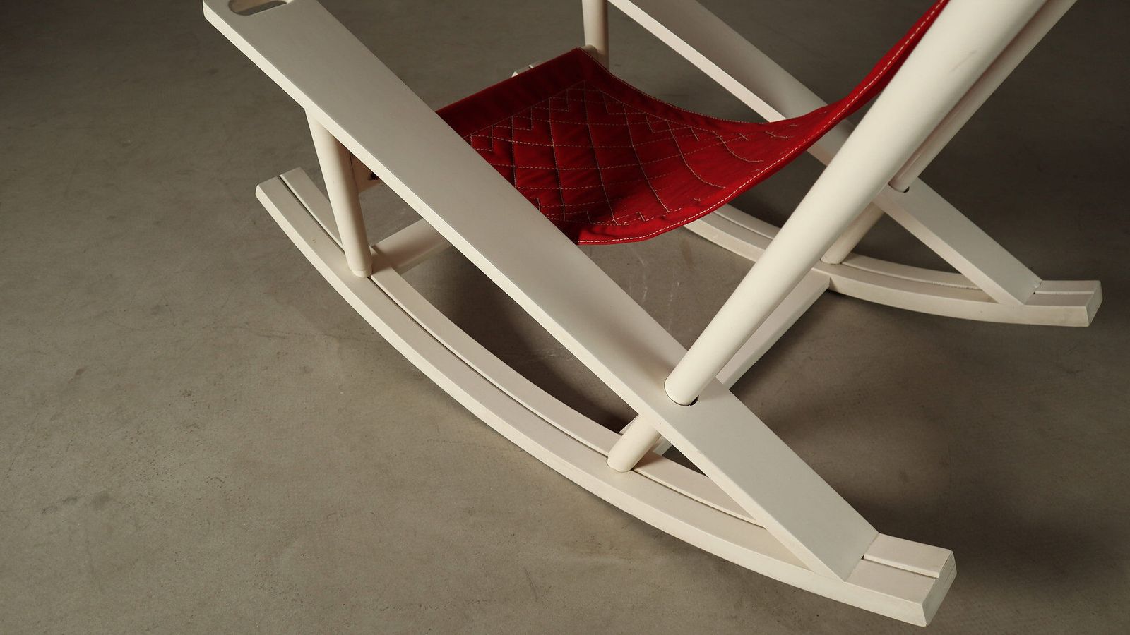 photo buy Gilles Sermadiras For Maison Et Jardin, “Deauville” Rocking Chair, France, 1950