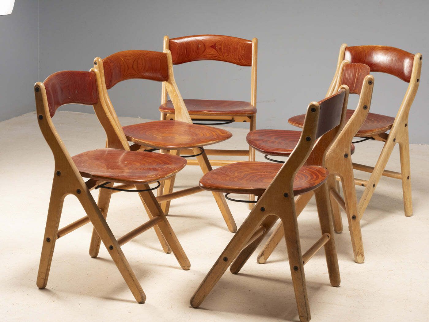 Vergadertafel Met Stoelen, Marc Held, Jaren 1970 photo for sale