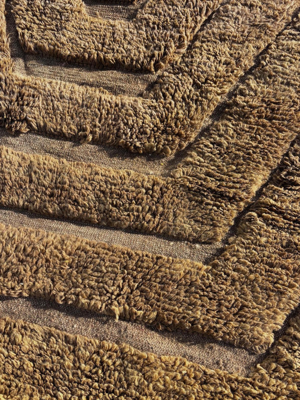 Luxury Modern Moroccan Berber Wool Rug 200x310 Cm   Berber Interior Living Room Rug   Brown Moroccan Beni Ourain Carpet photo buy