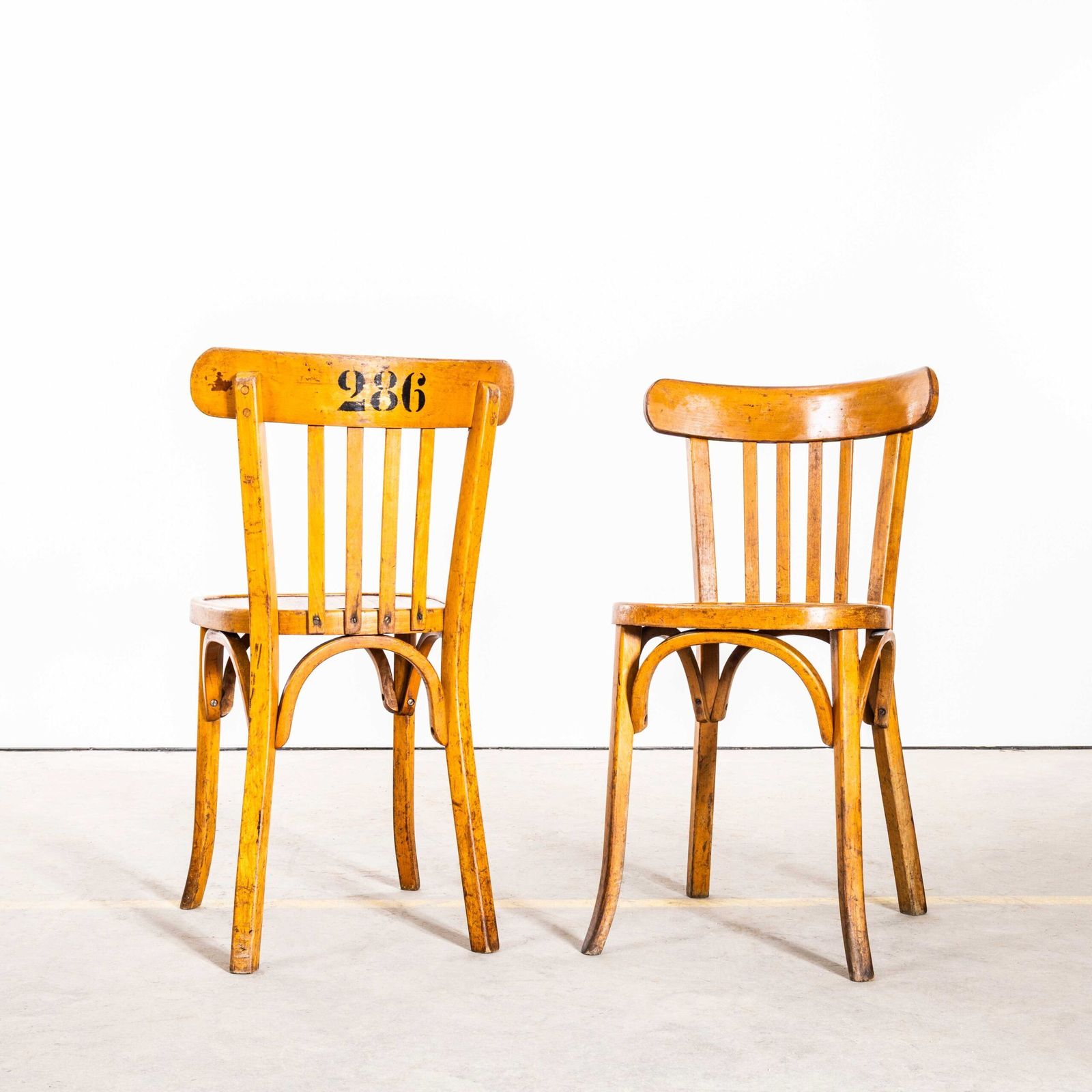 1950’s Baumann Blonde Oak Bentwood Dining Chair – Set Of Six photo furniture