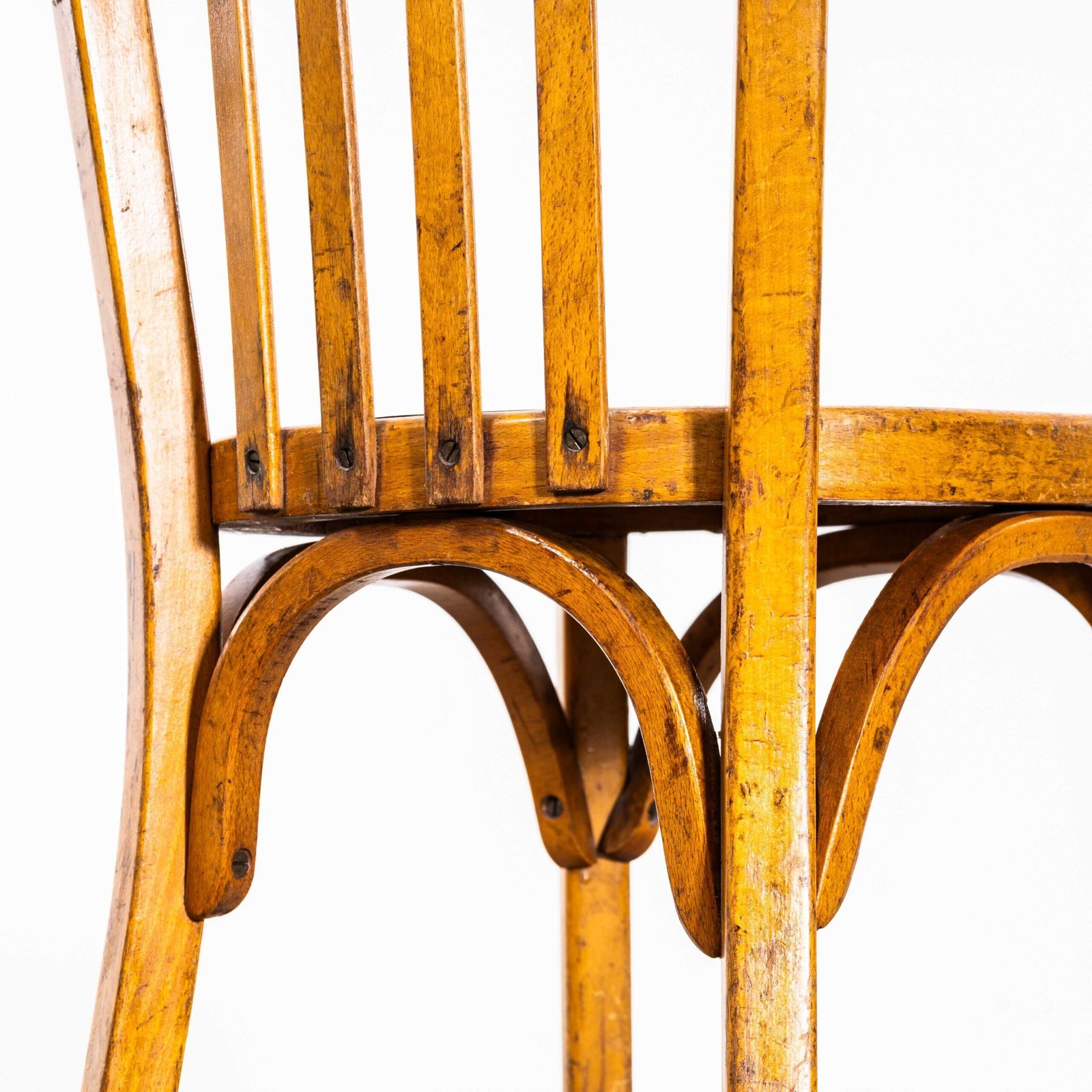 1950’s Baumann Blonde Oak Bentwood Dining Chair – Set Of Six photo Furniture