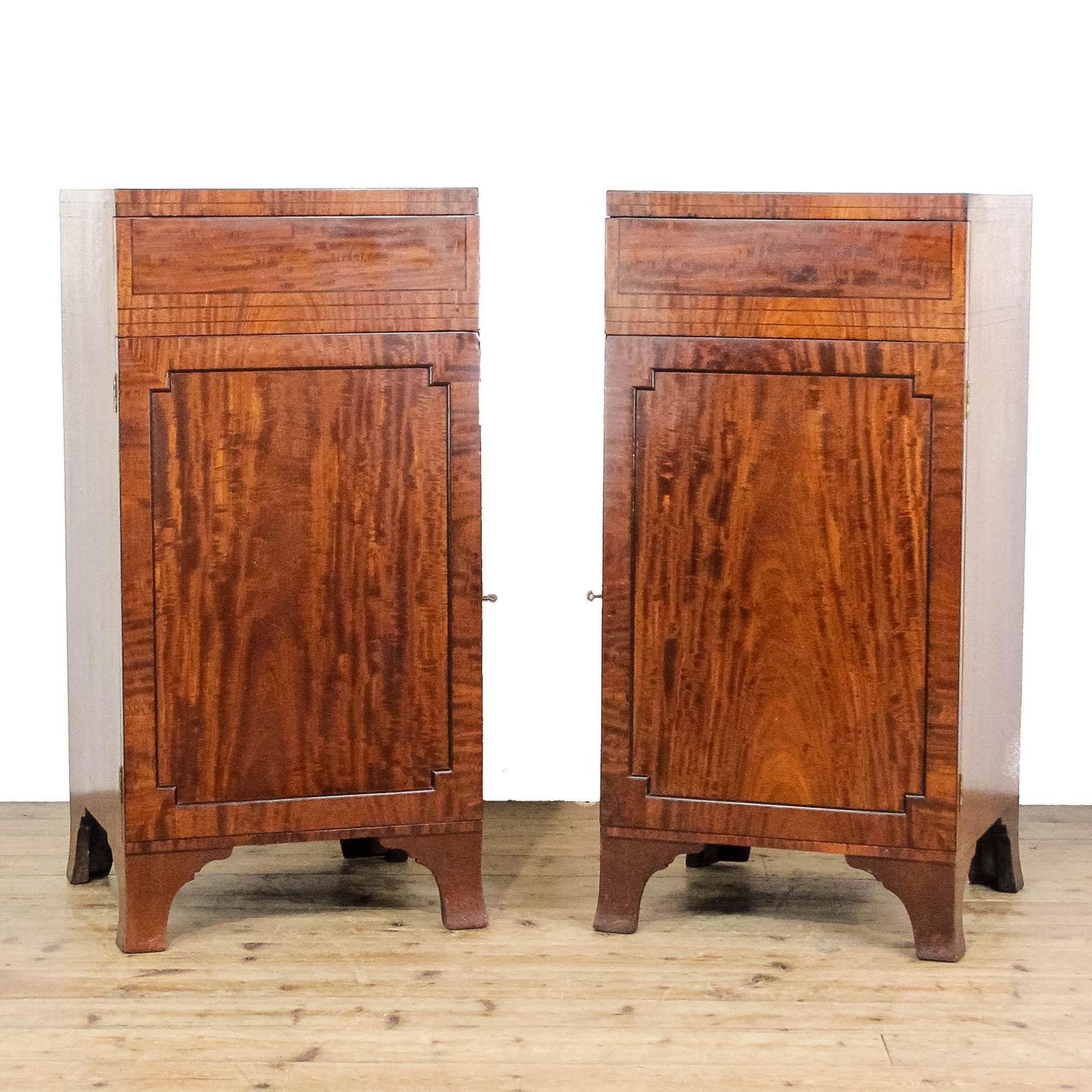 Antique Pair Of 19th Century Mahogany Side Cabinets | Antique Mahogany Cupboard | Mahogany Furniture