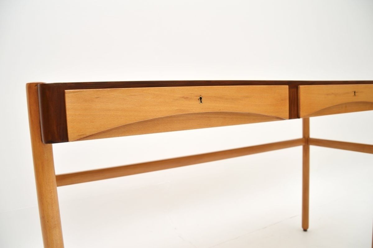 Vintage Swedish Walnut Desk By Bertil Fridhagen photo buy
