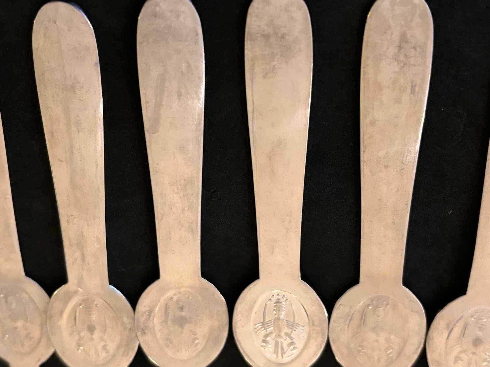 photo vinterior Vintage Reppel Stainless Steel Lobster Forks: 12 Piece Seafood Pick Set
