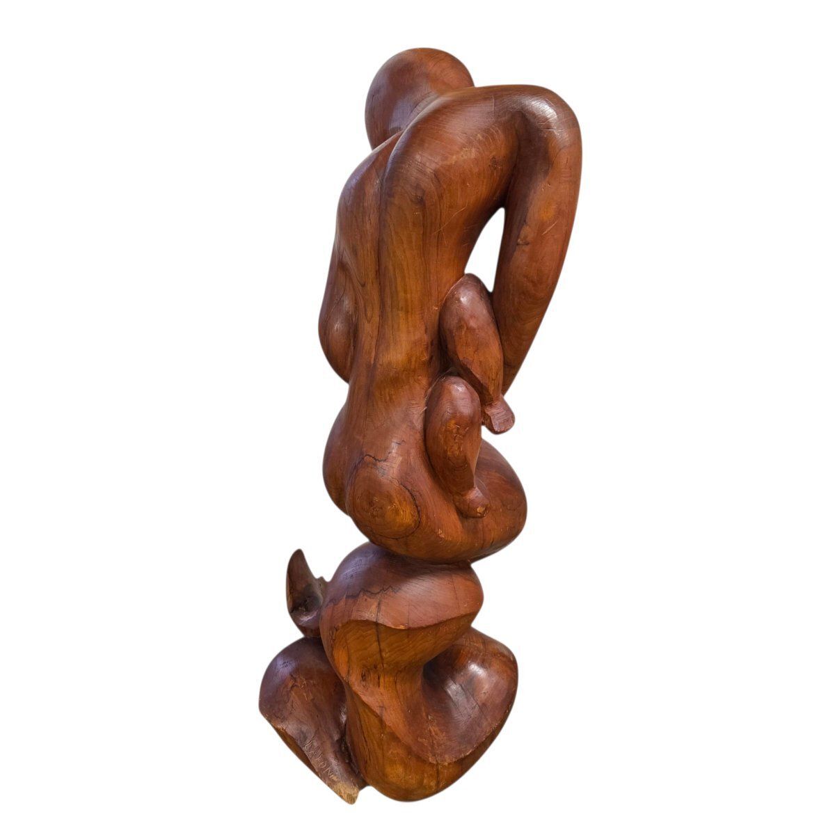 Sculpture en noyer de Bernard Lafon, dit Darius (né en 1943) photo vinterior