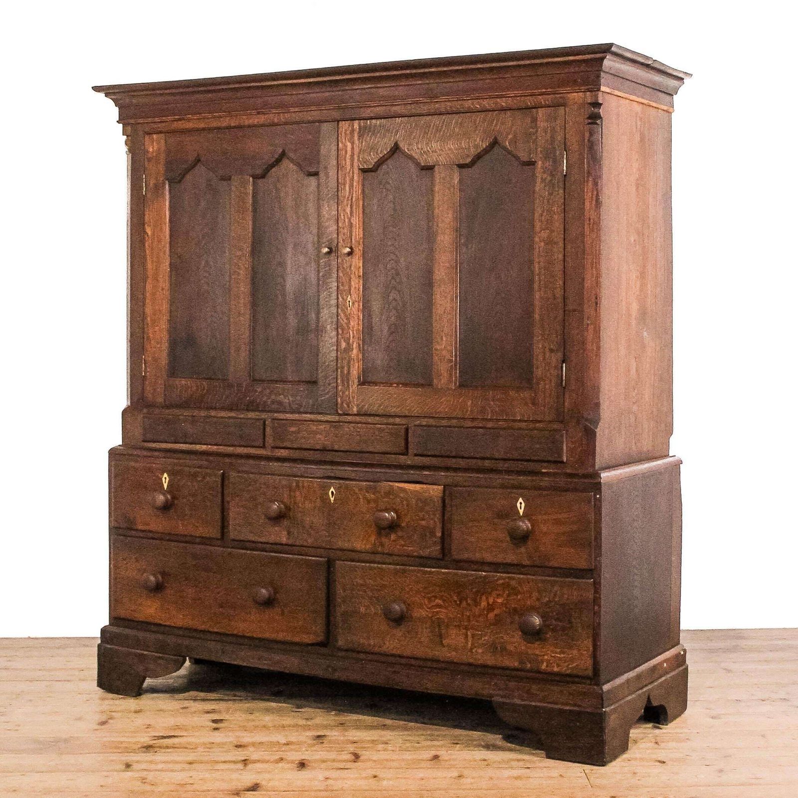 Early 19th Century Welsh Oak Low Press Cupboard | Welsh Oak Cupboard | Antique Coffer | Welsh Furniture photo furniture