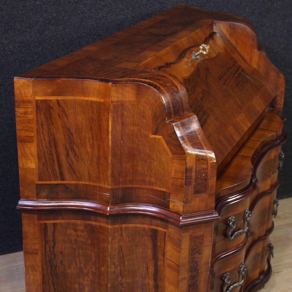 photo for sale Venetian Bureau In Walnut Wood From The 20th Century