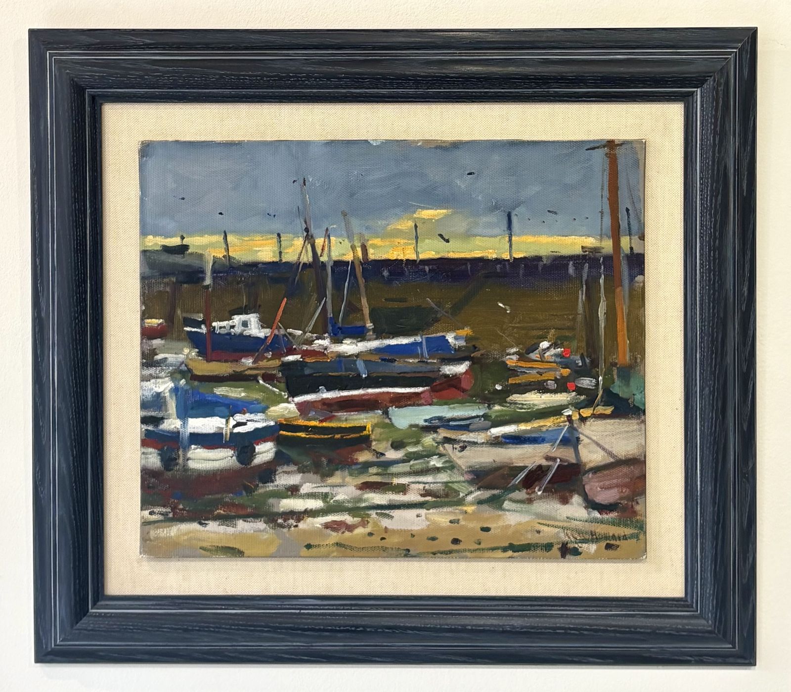Ken Howard Obe Ra (1932 2022) Oil On Board, Mousehole At Low Tide C 1990. photo buy
