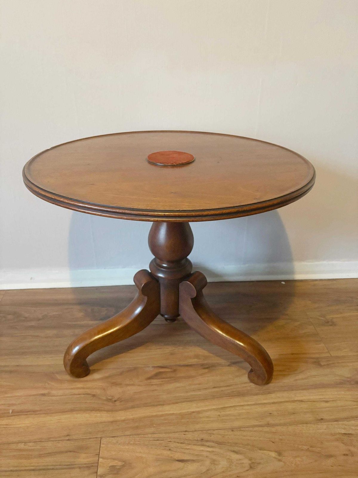 Antique Victorian Mahogany Tri Leg Side/Occasional Coffee Table photo 155.0