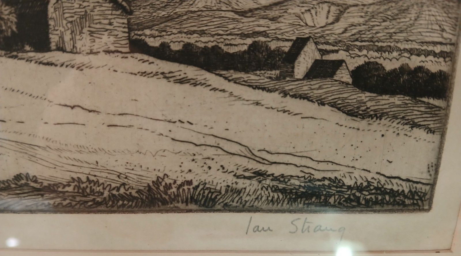 Signed Print Of Ian Strang (1886 1952} Etching Of Windmill Dated 1926 photo for sale