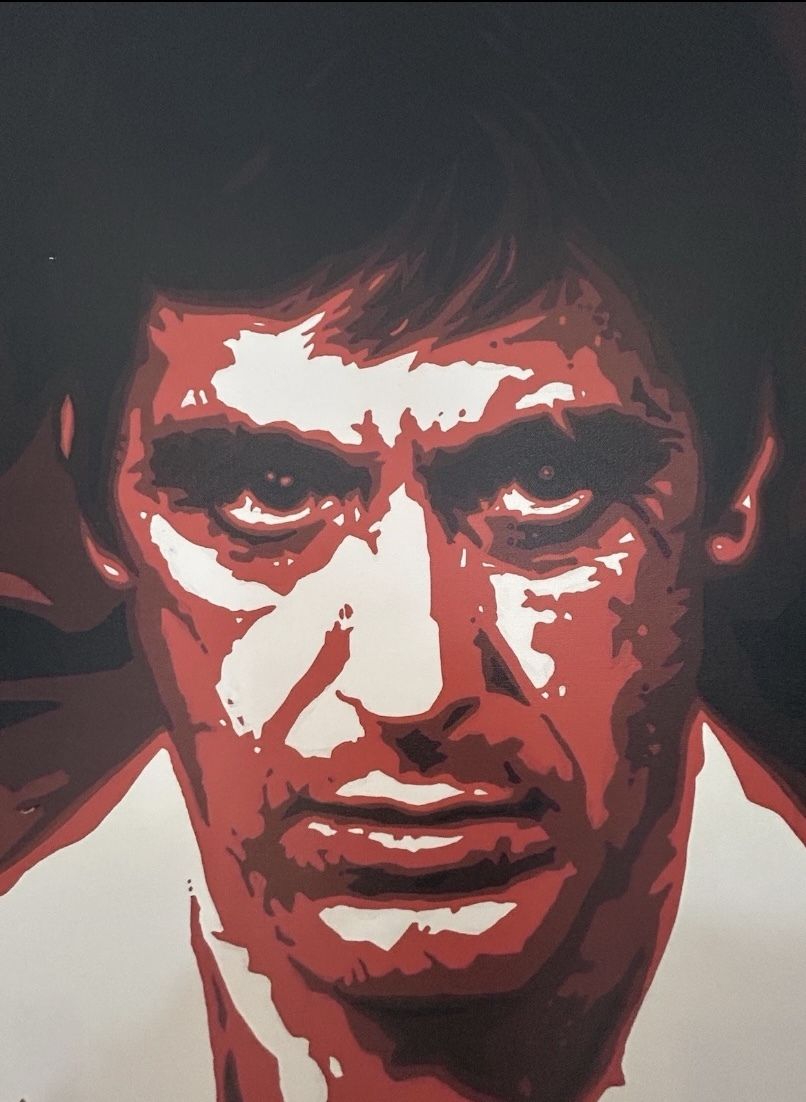 Scarface Canvas On Frame By George Ioannou With Certificate Rare  Al Pacino