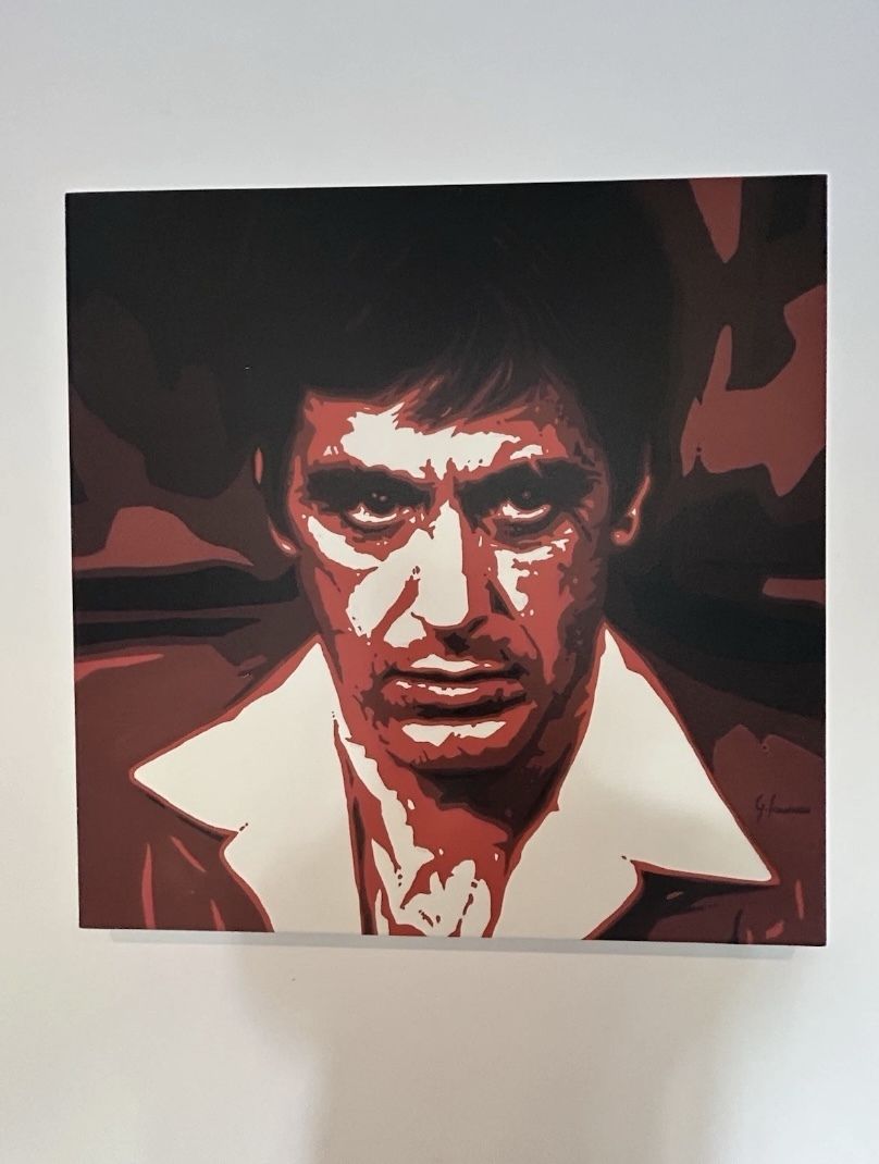 Scarface Canvas On Frame By George Ioannou With Certificate Rare  Al Pacino photo vinterior