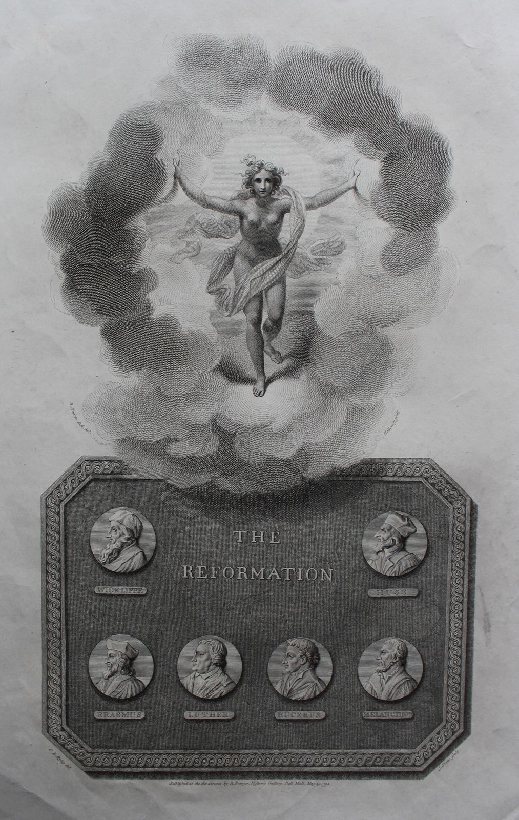 ‘The Reformation’ 18th Century Etching By James Stow After Charles Reuben Ryley
