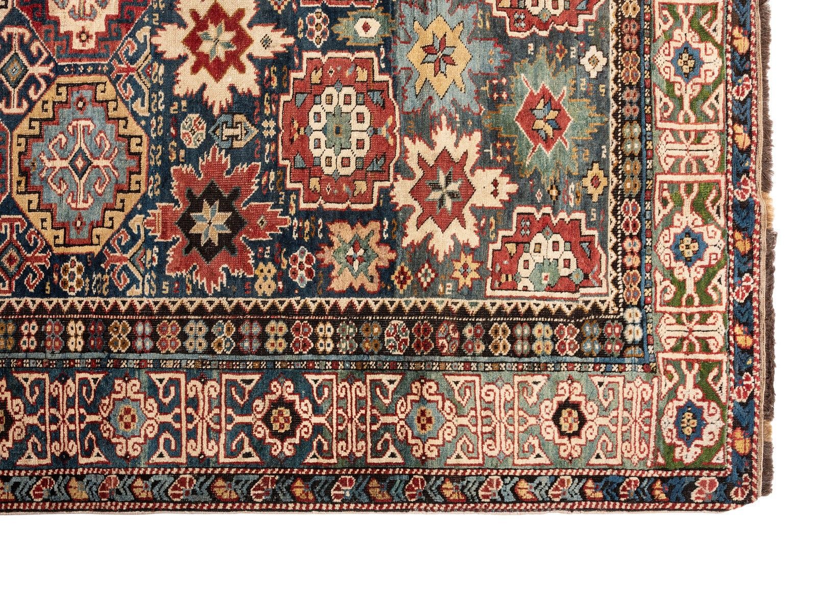 3.8x11.6 Ft Antique Shirvan Runner Rug, East Caucasus, Circa 1860 photo for sale