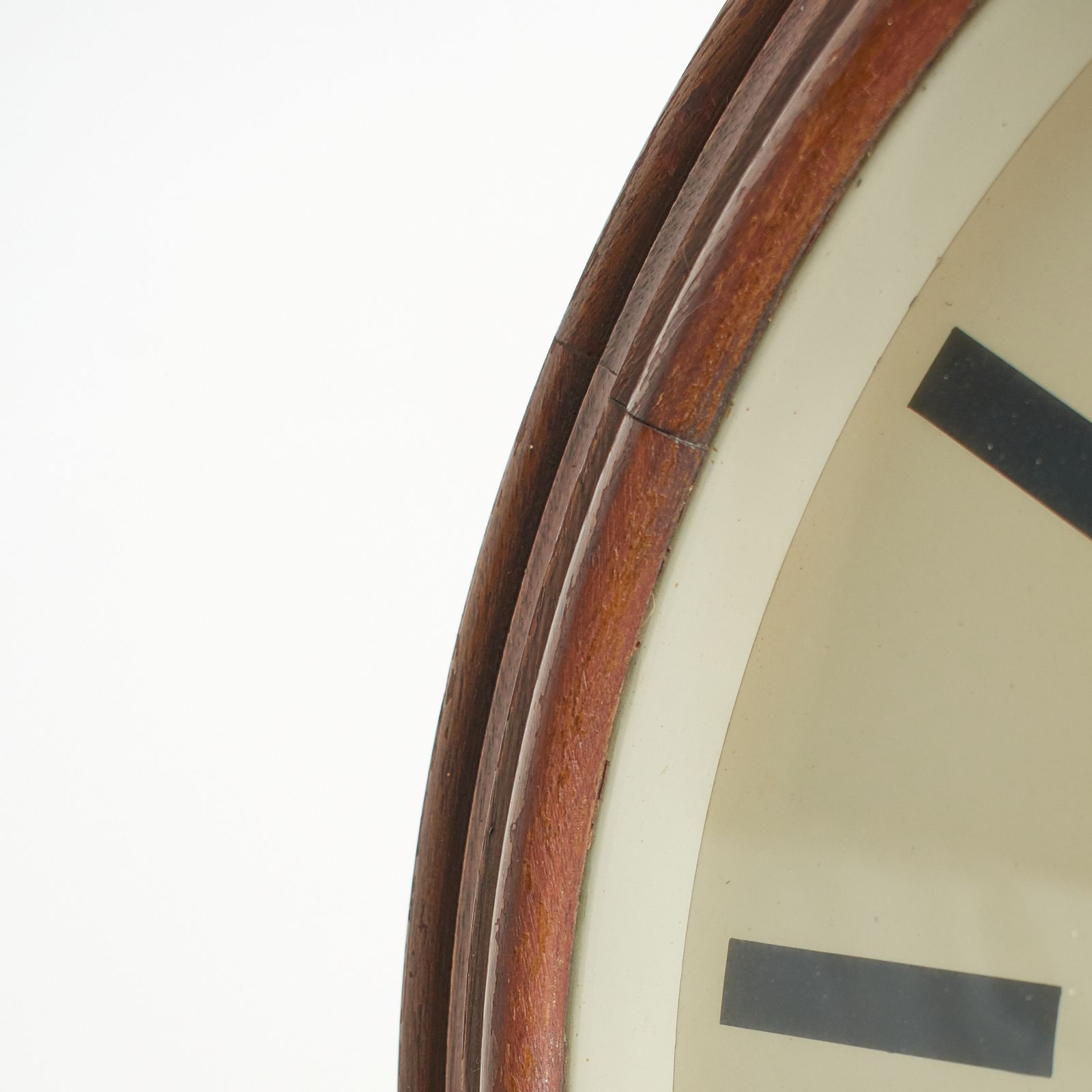 Large Antique Wooden Gents Of Leicester Station Wall Clock – D photo 665.0