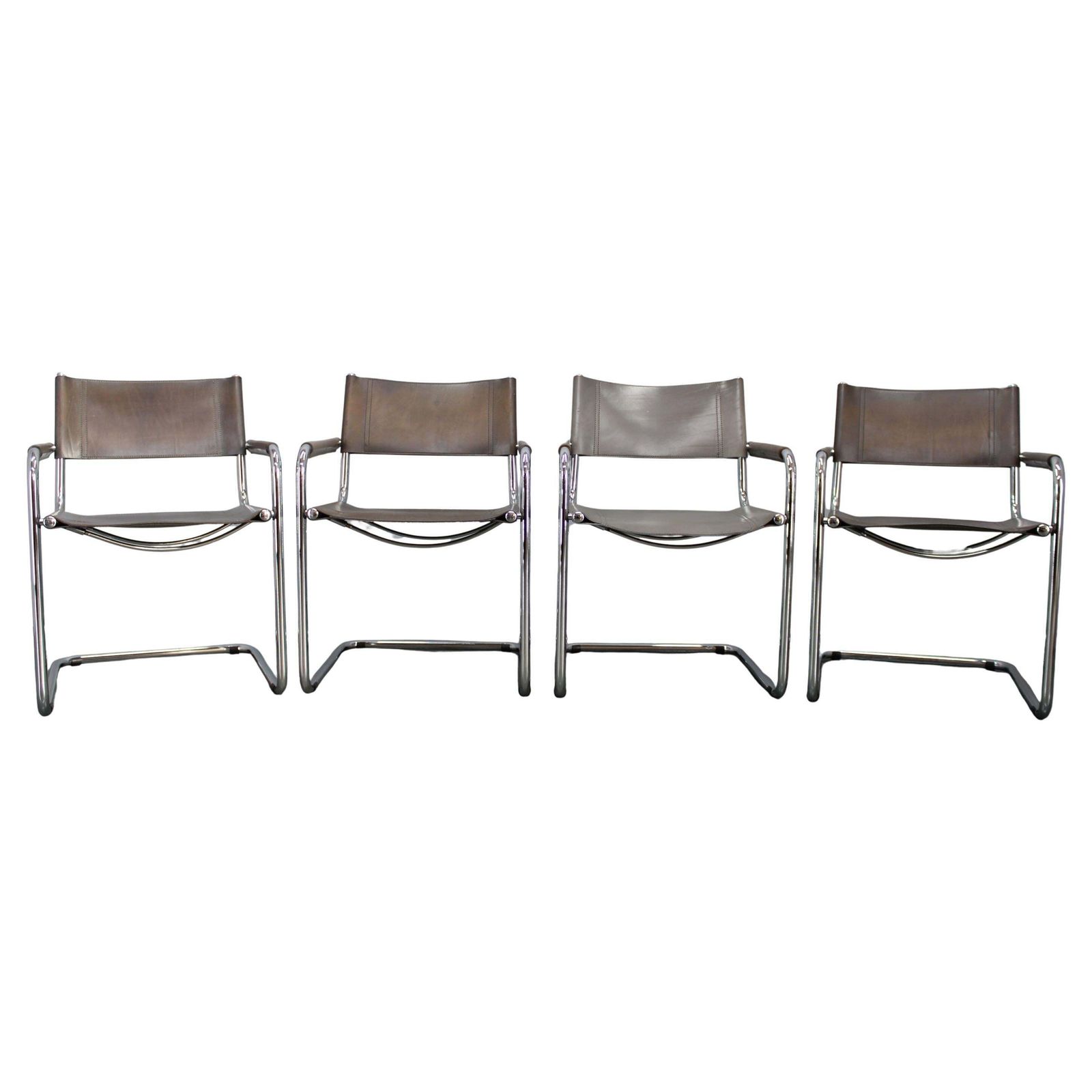 Set Of Four Bauhaus Cantilever Armchairs By Mart Stam, Italy