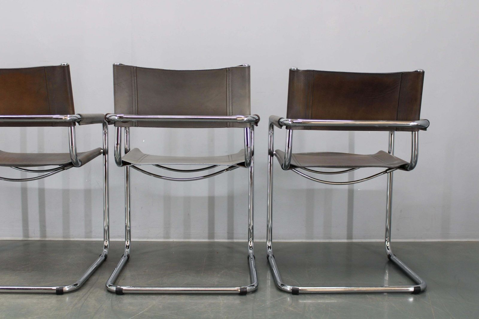 Set Of Four Bauhaus Cantilever Armchairs By Mart Stam, Italy photo vinterior