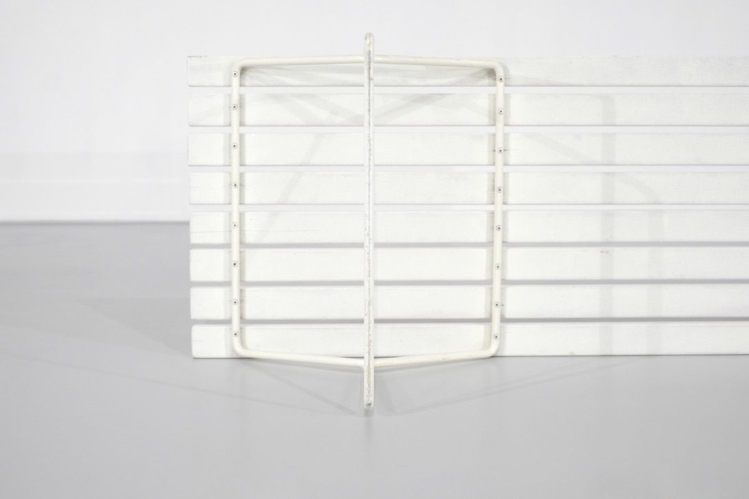 2000.0 Bench " 400 " In White Wood By Harry Bertoia For Knoll International. photo