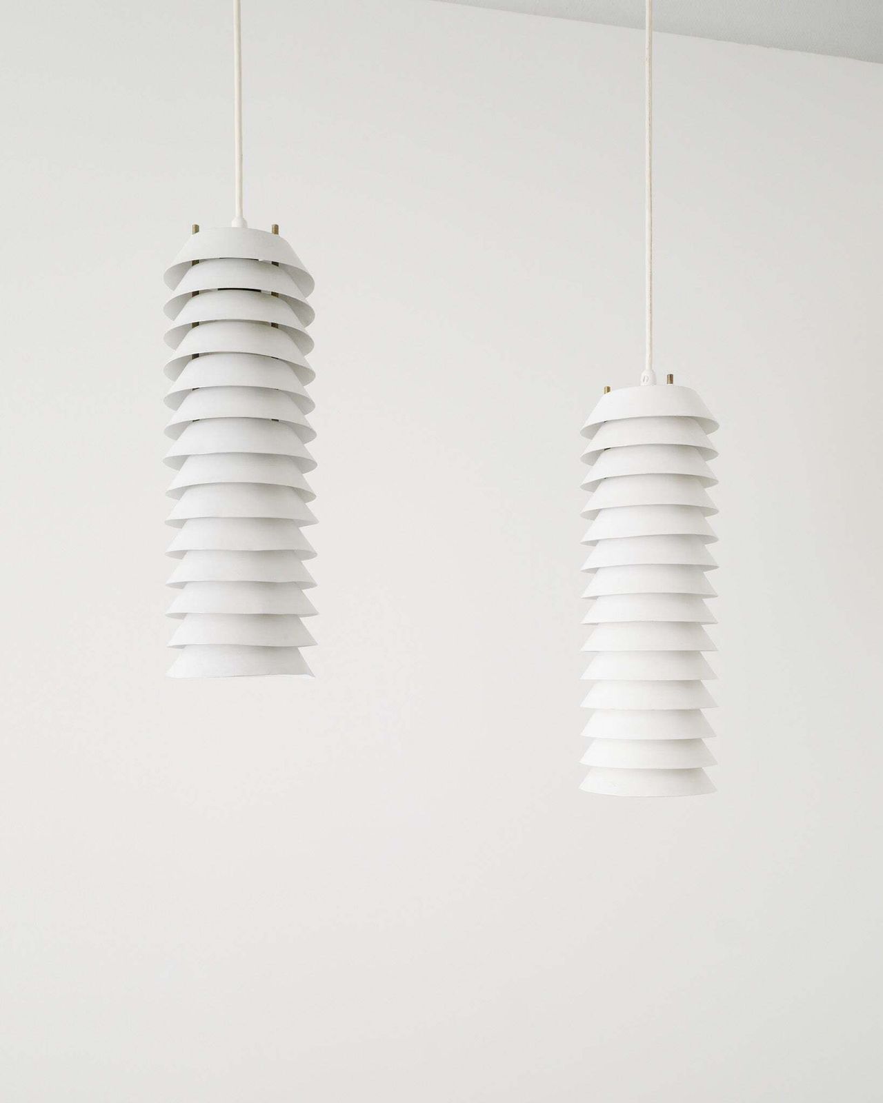 Pair Of Finnish Mid Century Maija The Bee Ceiling Pendants By Ilmari Tapiovaara, 1960s photo furniture