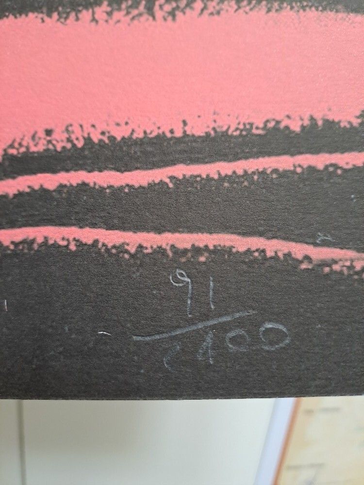 1980s Andy Warhol Signed Limited Edition Lithograph Vesuvius photo for sale
