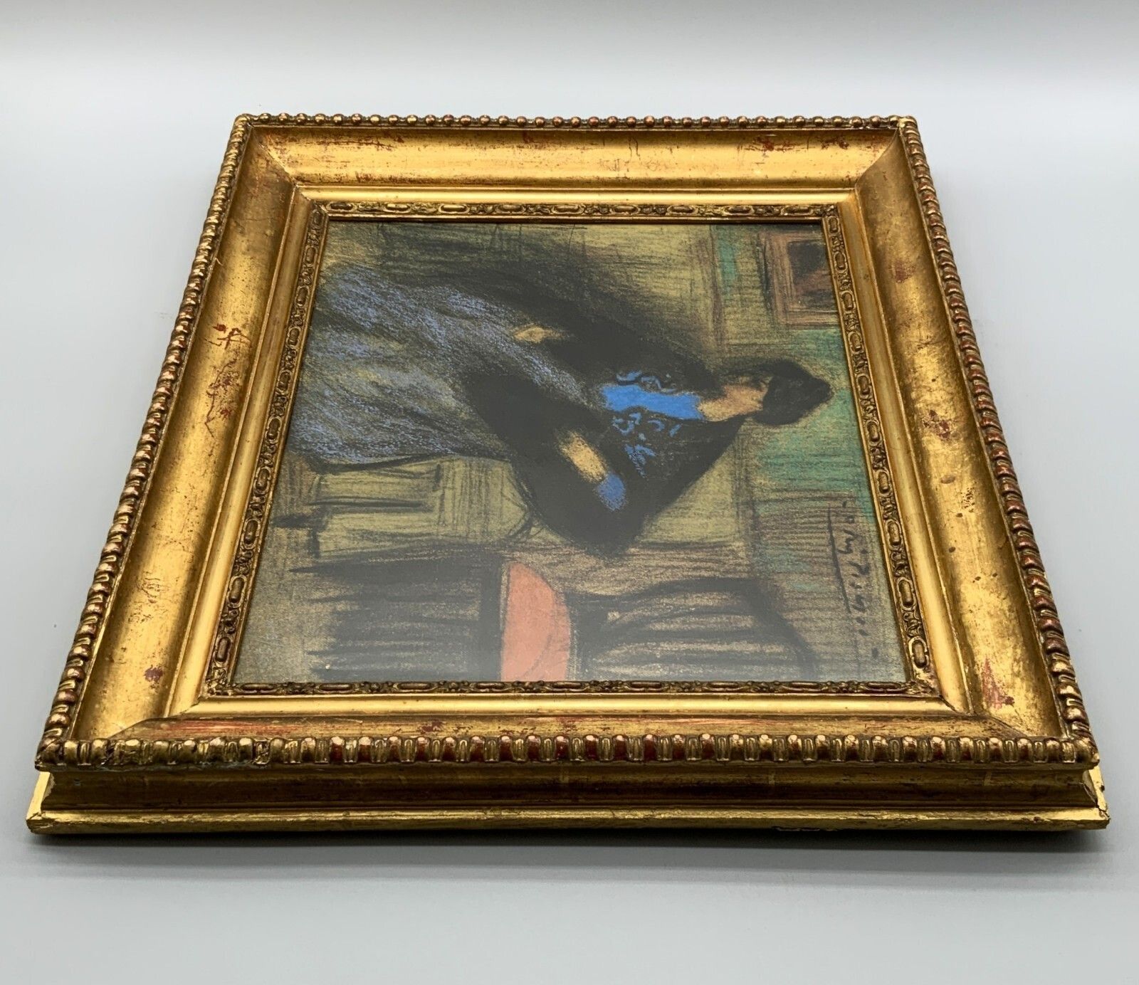 Rare Ltd Ed Pablo Picasso Femme Au Chale Lithograph & Pochoir Portrait Picture photo vinterior
