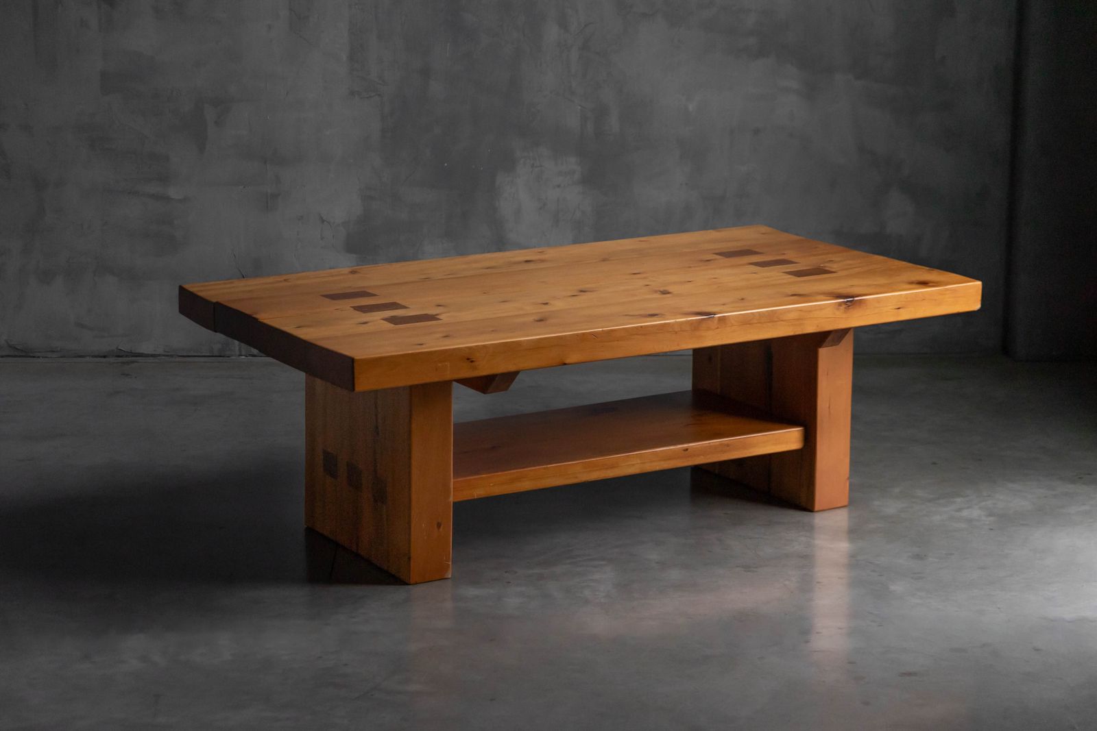 Elmwood Dining Table In The Style Of Pierre Chapo, 1960s photo furniture