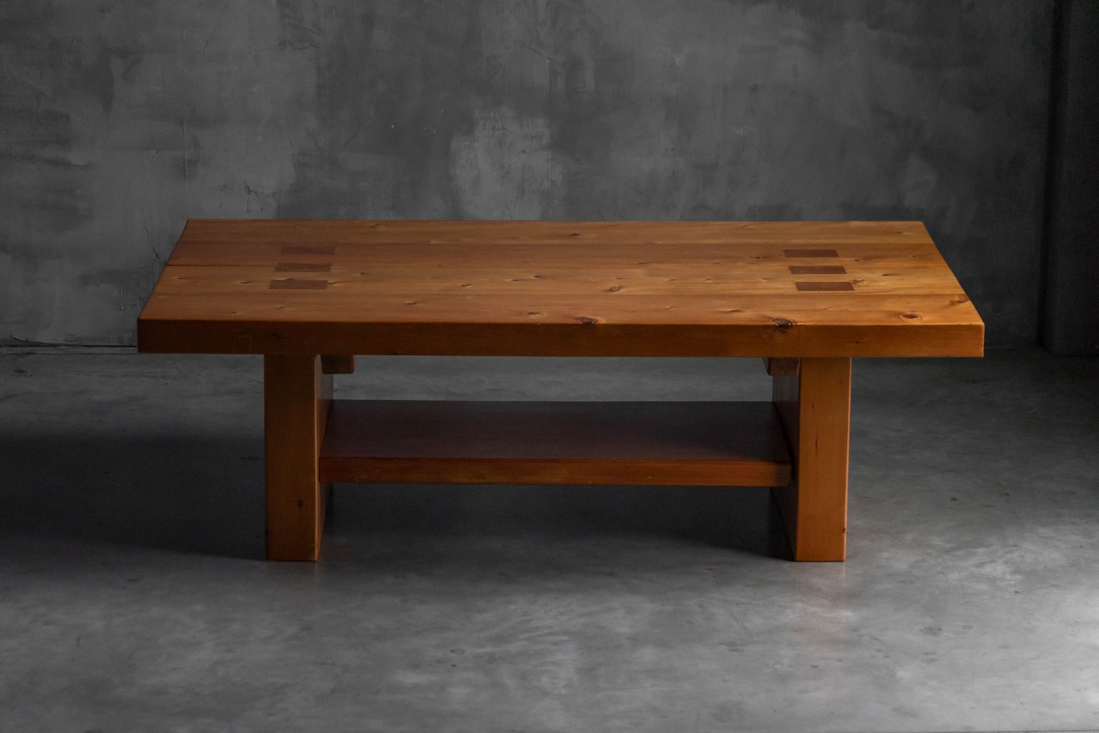 8400.0 Elmwood Dining Table In The Style Of Pierre Chapo, 1960s photo