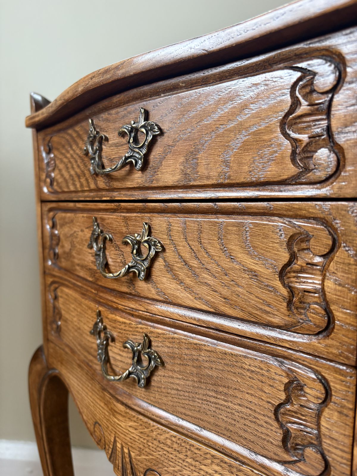 photo for sale A Great Pair Of French Oak Bedside Tables.