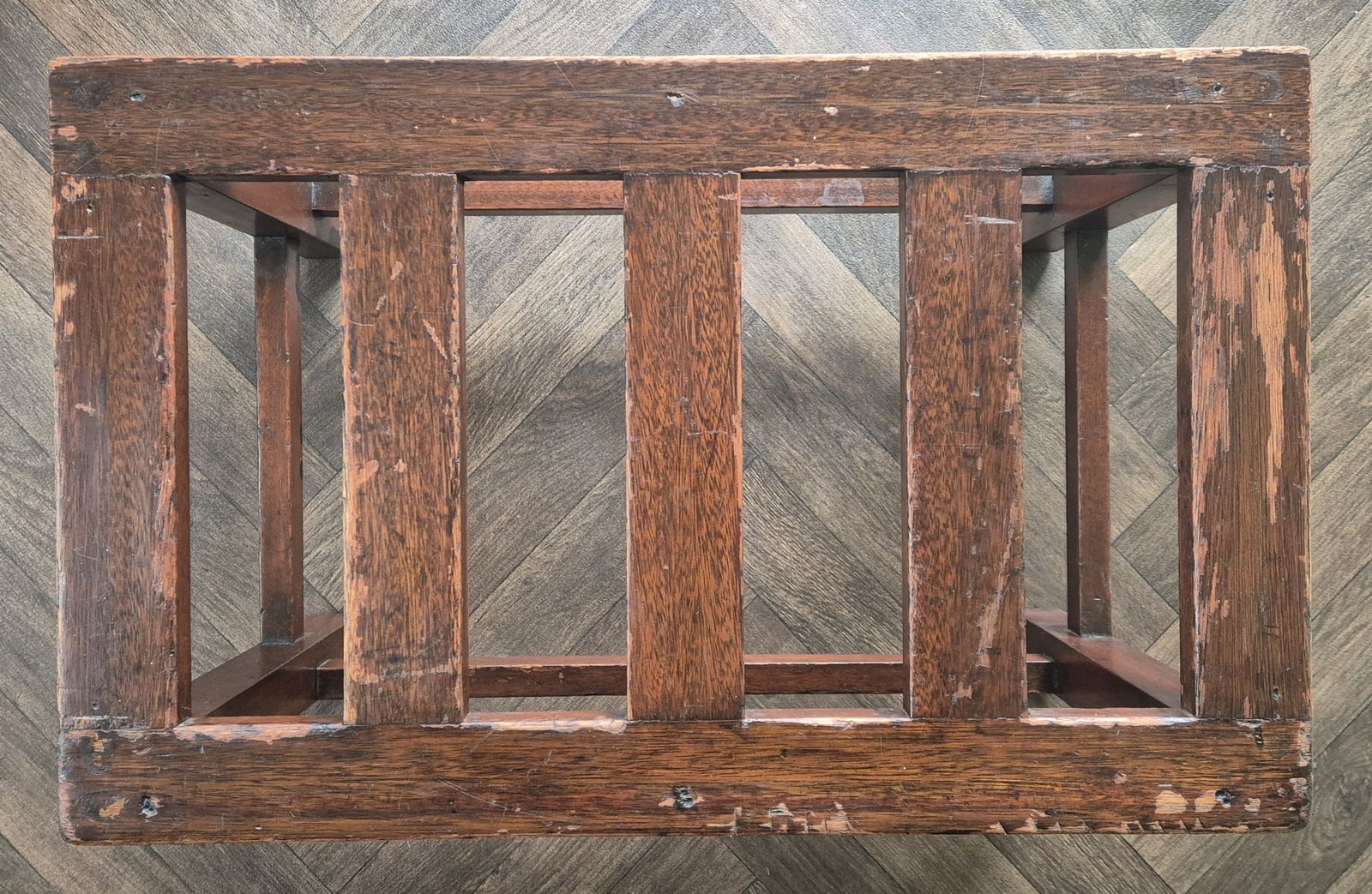 Bath Cabinet Makers Queens Hotel Leeds 1937 Oak Luggage Rack photo Furniture