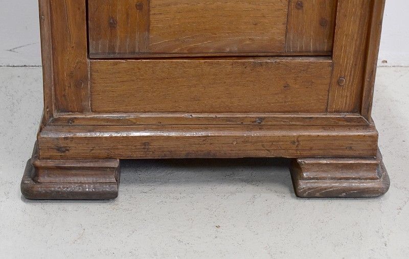 Furniture A Bedside Table In Oak 1900 photo