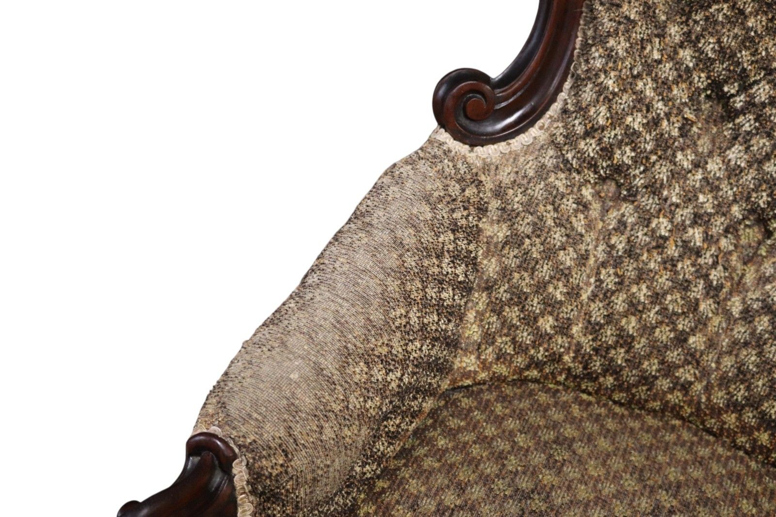 Victorian Antique Mahogany Spoon Back Armchair / Library Chair photo 195.0