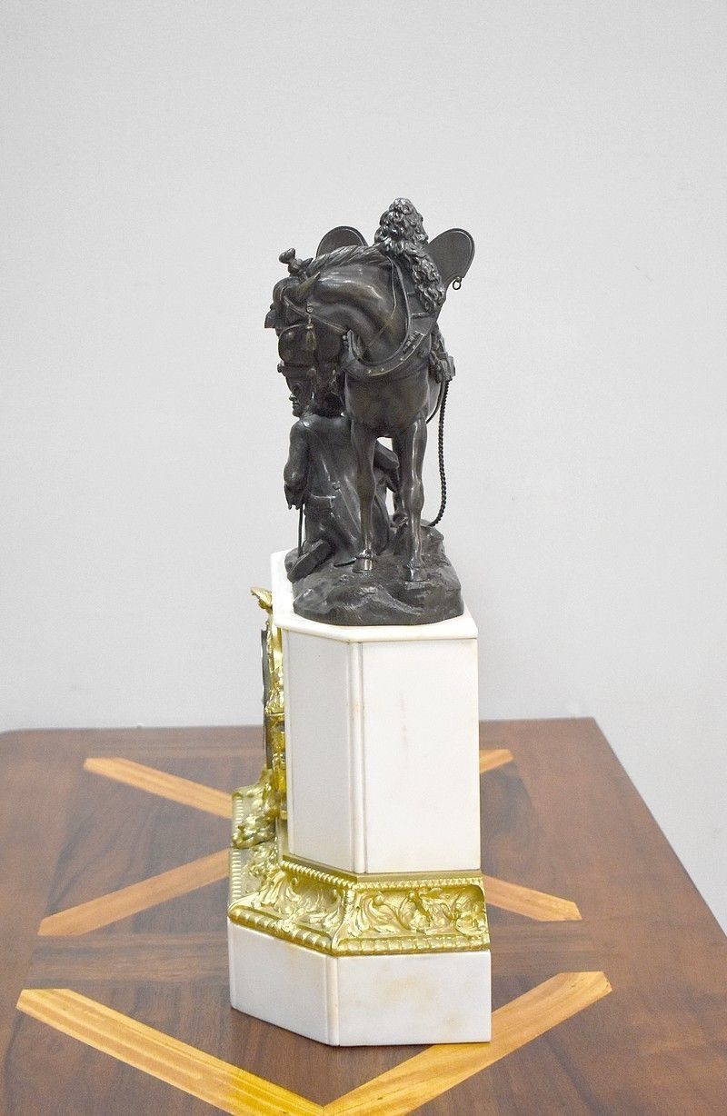 Marble And Bronze Clock By Théodore Gechter  19th Century photo furniture