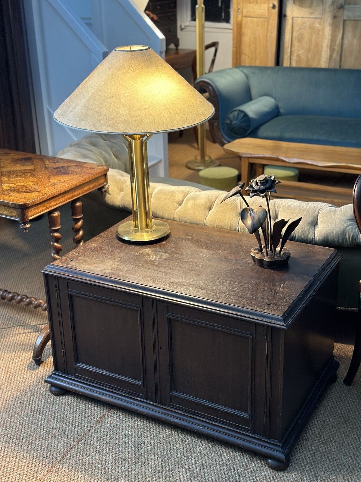 Small Antique Mahogany Cupboard Side Table Bed Side photo 145.0