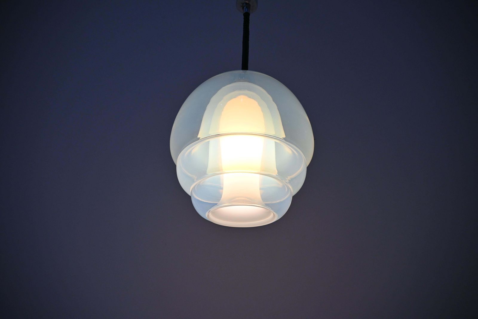 Ls 134 Medusa Glass Hanging Lamp By Carlo Nason For Mazzega, 1960s photo vinterior
