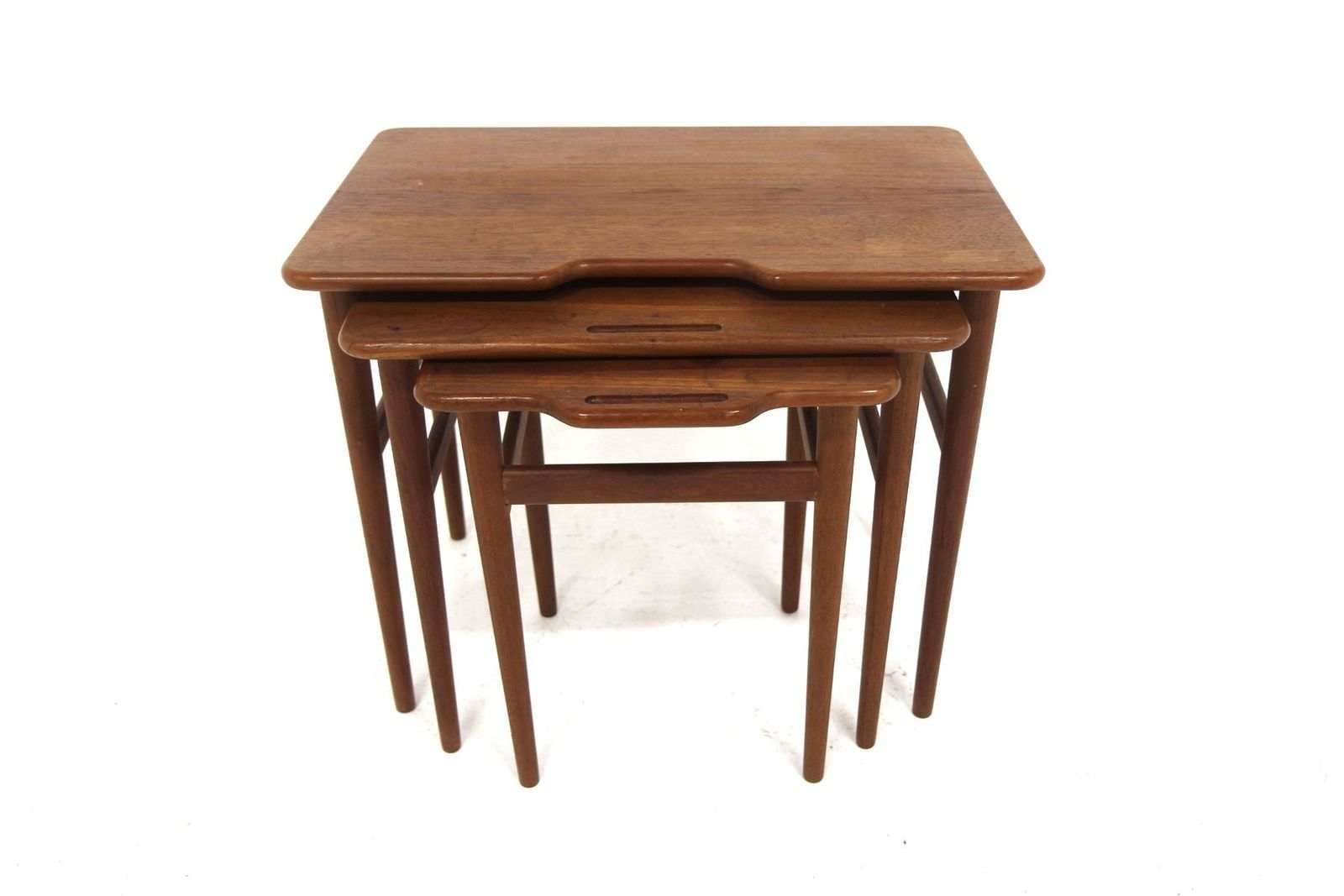 Vintage Nesting Tables In Rosewood, Denmark, 1960, Set Of 3 photo for sale