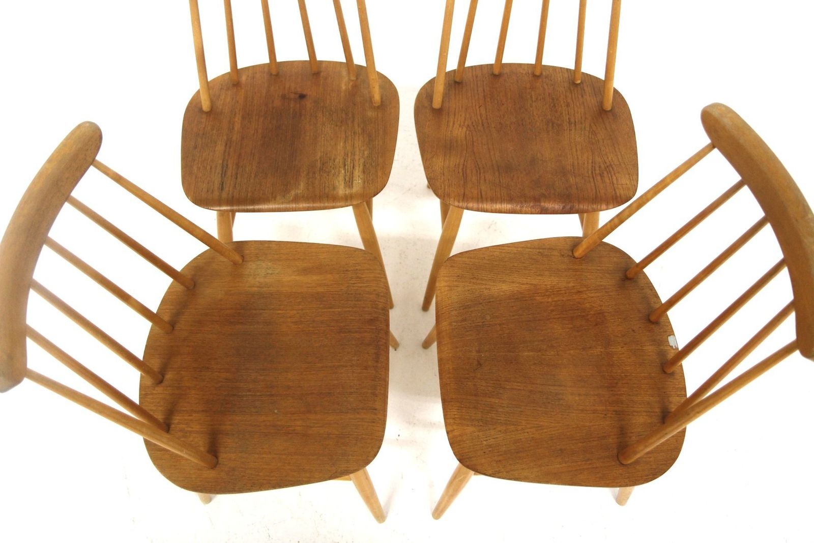 Vintage Fanett Teak Chairs By Ilmari Tapiovaara For Edsby Verken, 1960, Set Of 4 photo 1308.0