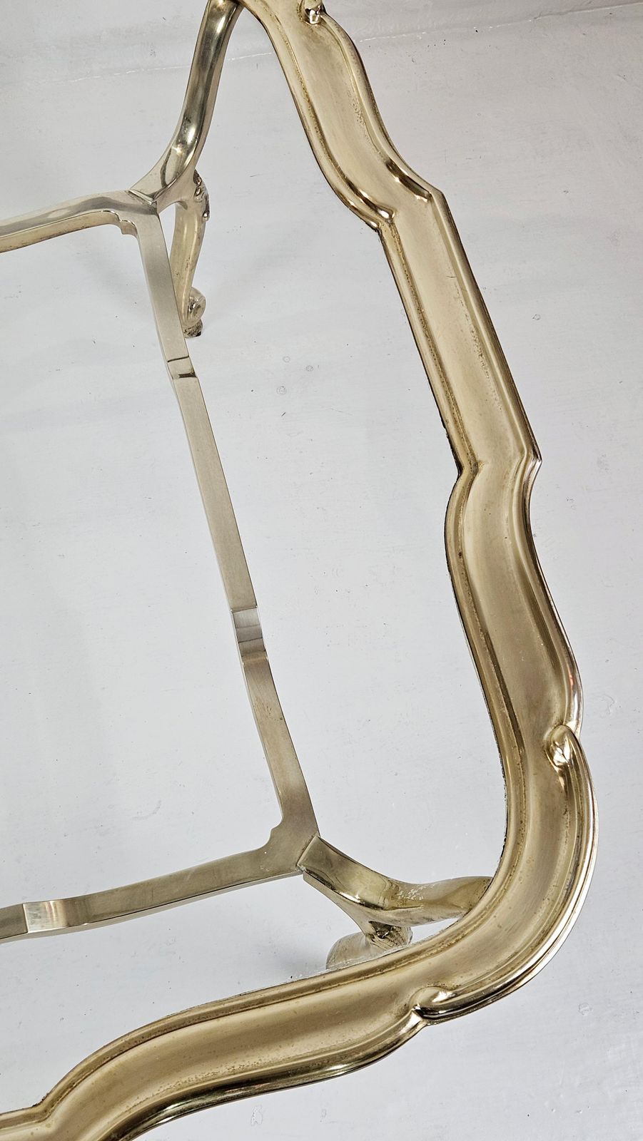 Italian Glass And Cast Bronze Coffee Table, 1980s photo Furniture