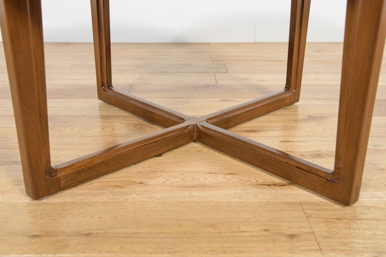 Mid Century Round Teak Coffee Table From Remploy, United Kingdom, 1970s photo vintage