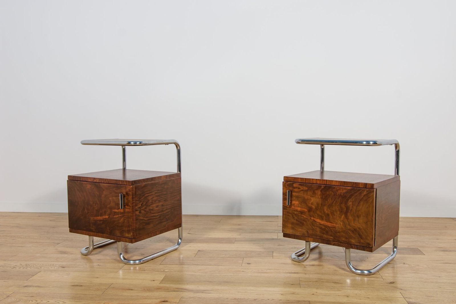 Mid Century Bauhaus Nightstands From Mücke Melder, Czechoslovakia, 1930s, Set Of 2 photo Furniture