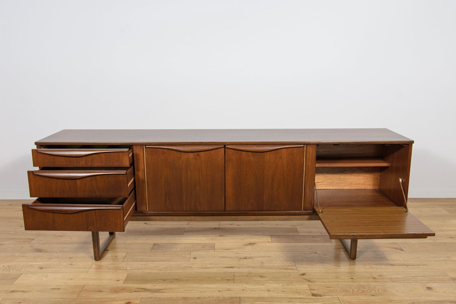 photo furniture Mid Century Modern English Teak Sideboard From Stonehill, 1960s
