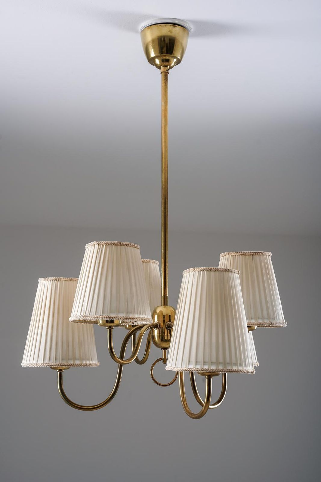 Swedish Modern Brass Chandelier photo furniture