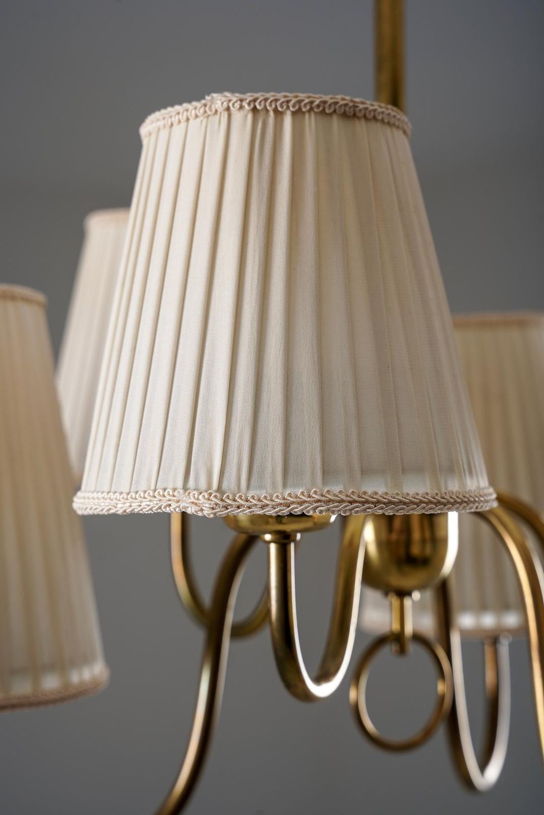 photo furniture Swedish Modern Brass Chandelier