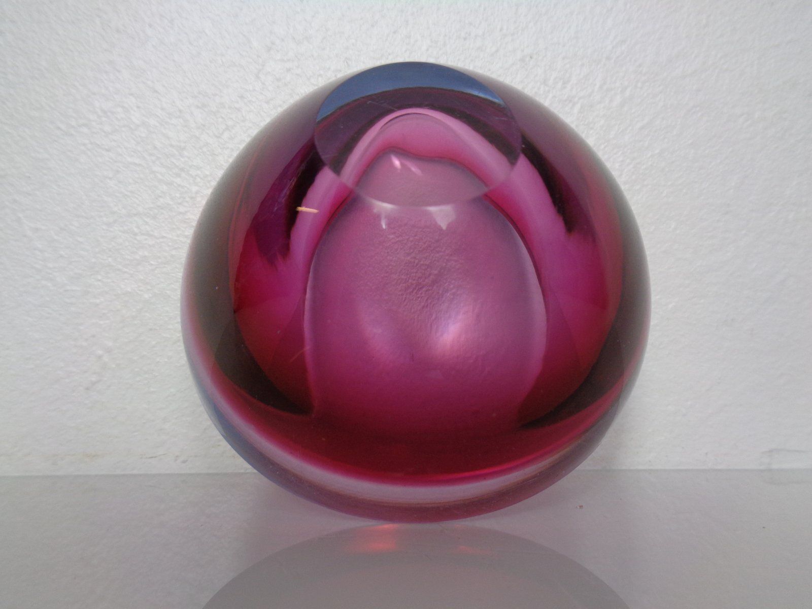 photo for sale Sommerso Murano Glass Ashtray, Italy, 1960s