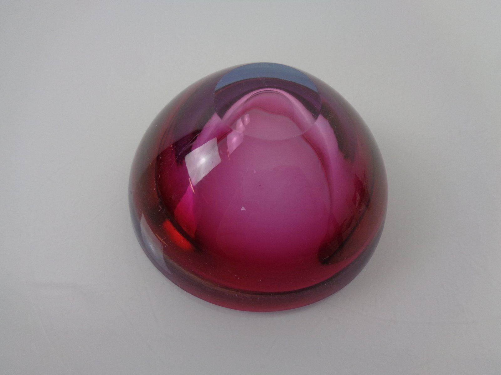 Home Decor Sommerso Murano Glass Ashtray, Italy, 1960s photo