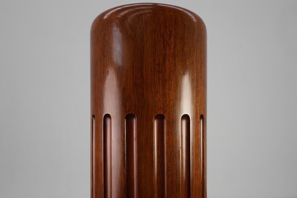 Art Deco Sculptural Wooden Pedestal, France, 1925 photo for sale