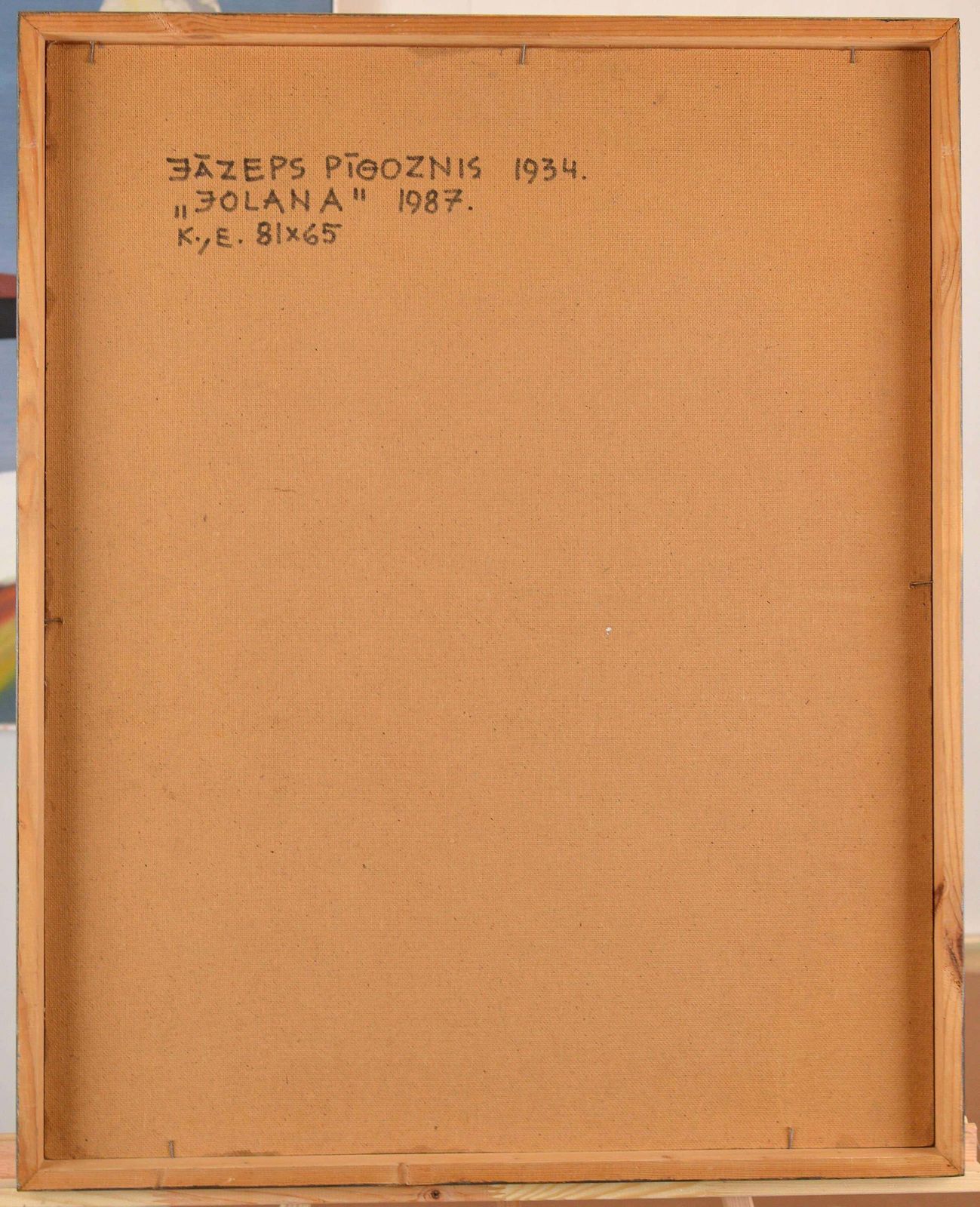 Jazeps Pigoznisjolene. 1987, Oil On Cardboard. 81x65 Cm1987 photo buy