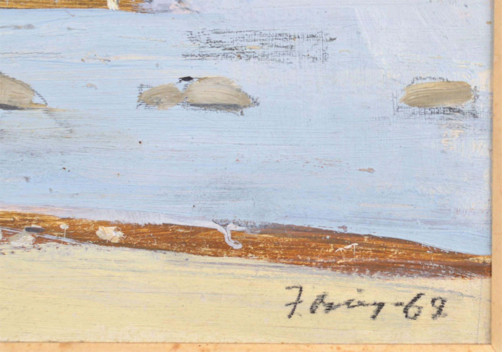 Janis Osisseaside. 1969. Oil On Canvas. 30x50 Cm1969 photo Art